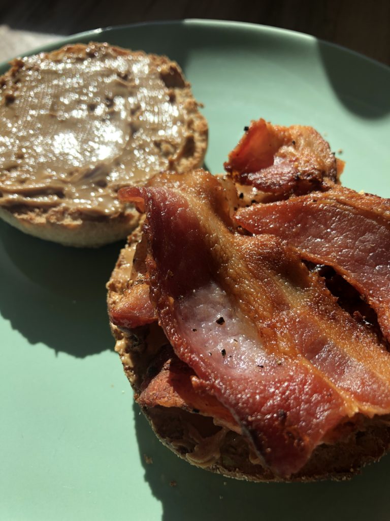 English Muffin Bacon PB - Tuttle Kitchen