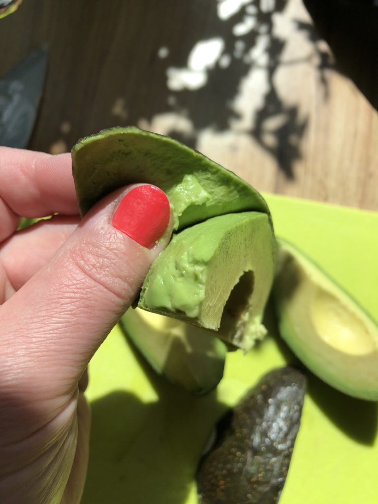Peeling Avocado - Tuttle Kitchen